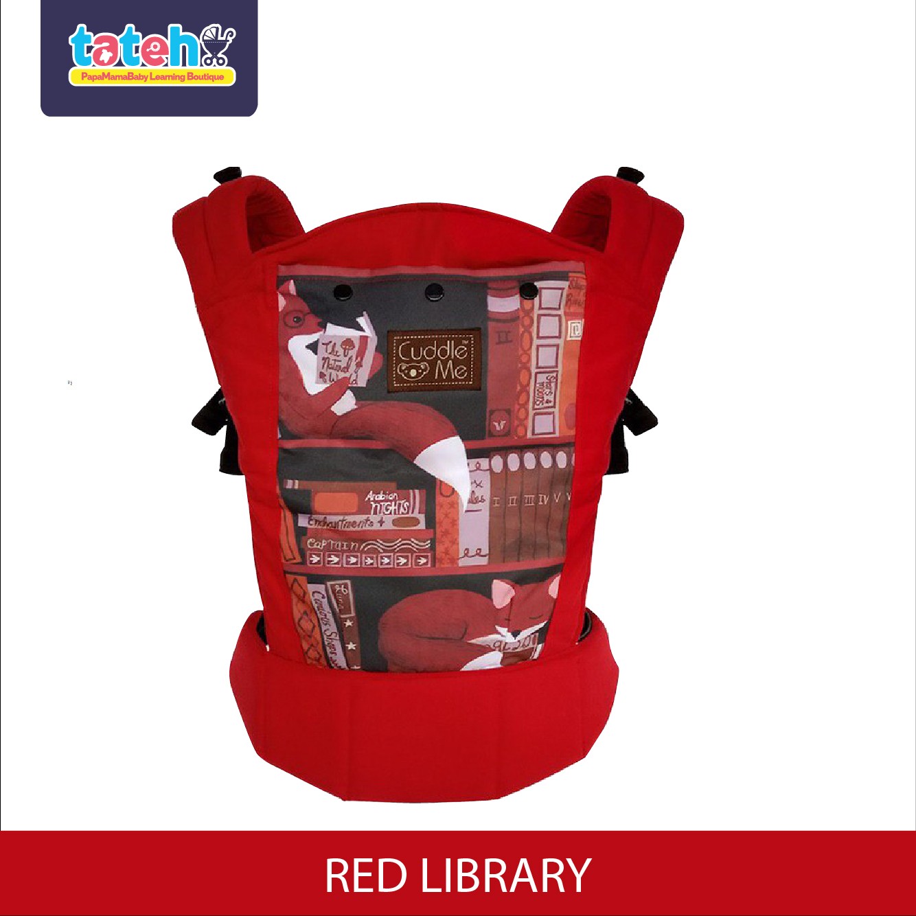 CUDDLE ME CARRIER LITE LIBRARY RED